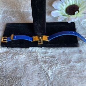 Michael Kors Blue and Gold Women's Watch